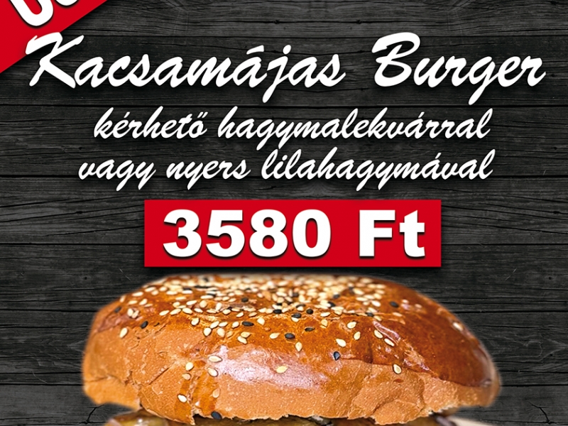 Kacsamájas Burger